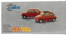 Fiat Range 1968 UK Market