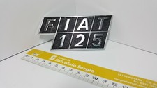 Fiat 125 Metal Written Plate