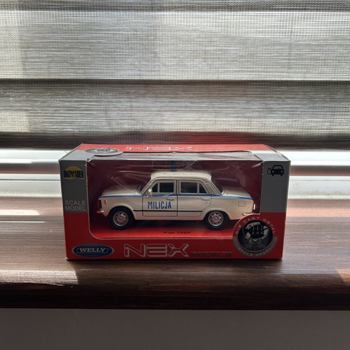 Welly nex white fiat 125 - white, p